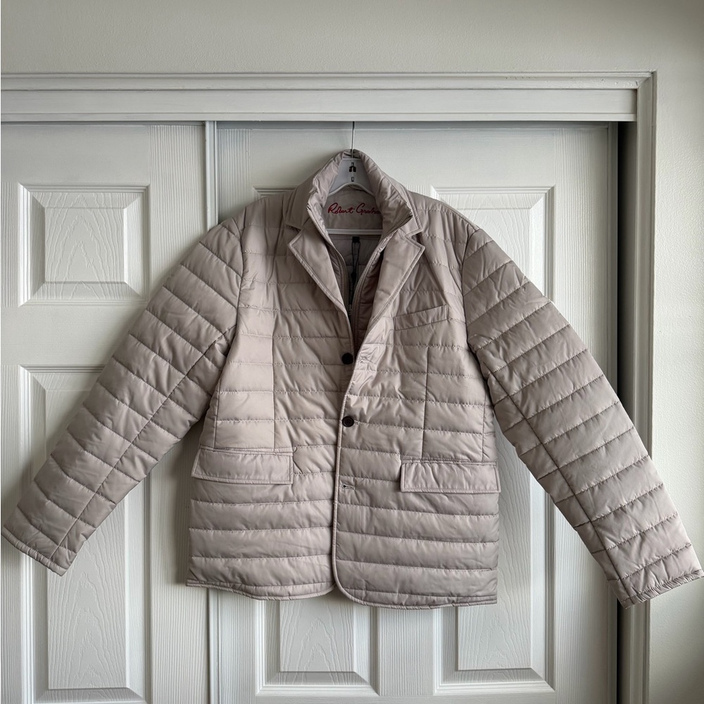 Robert Graham Beige Quilted Jacket